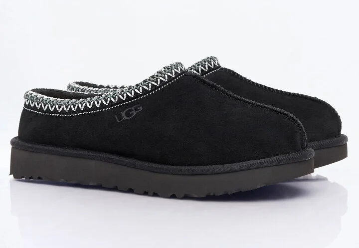 UGG Tazz Suede Slippers - Woman Slip Ons Black Us - 10 - Image 3