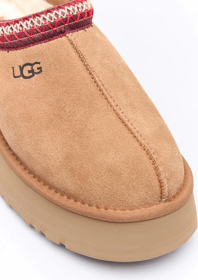 UGG Tazz Suede Slippers - Woman Slip Ons Brown Us - 08 - Image 2