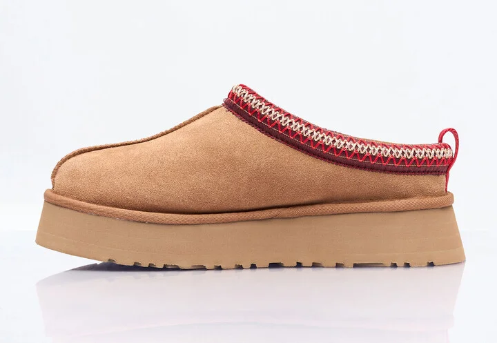 UGG Tazz Suede Slippers - Woman Slip Ons Brown Us - 08 - Image 4
