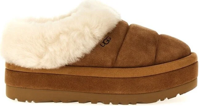 UGG Tazzlita Logo Embossed Platform Slippers