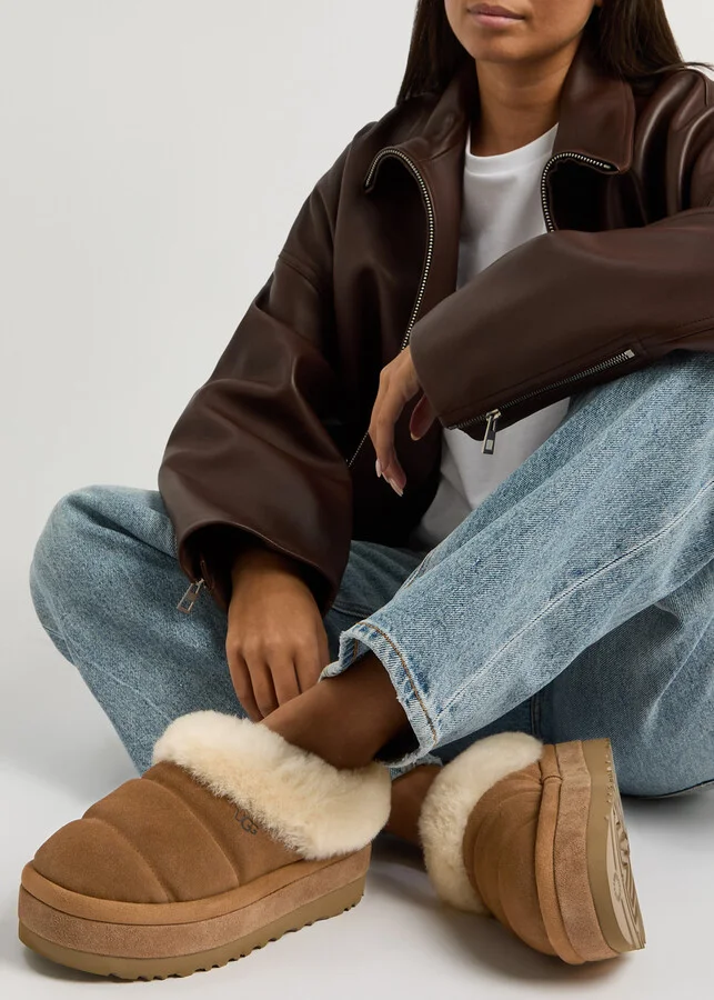 Ugg Tazzlita Suede Flatform Mules - Image 9