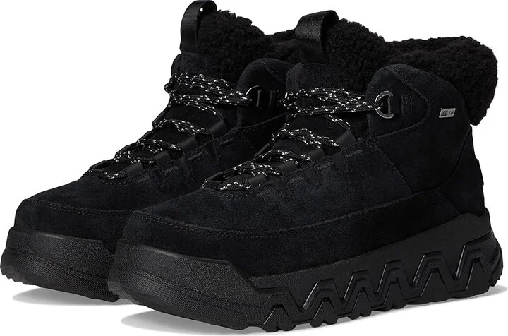 UGG Terretrail Cozy Lace Women's Boots Black : 8 B - Medium, Suede