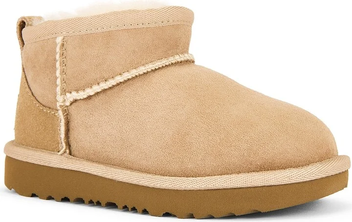 UGG Toddler Classic Ultra Mini Boot in Beige - Image 2