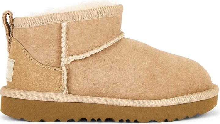 UGG Toddler Classic Ultra Mini Boot in Beige