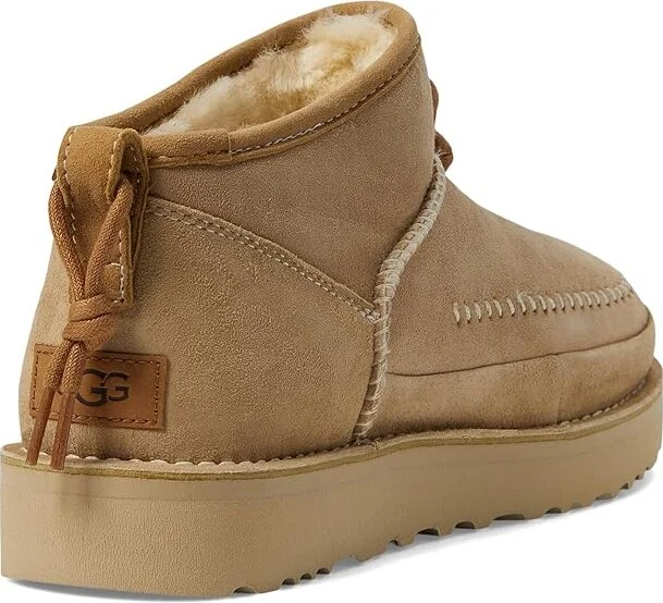 UGG Ultra Mini Crafted Regenerate Boots Sand : Men's 11 - Women's 12 Medium - Image 4