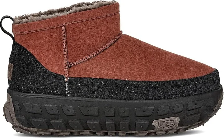 UGG Venture Daze Ultra Mini Boots Red Jasper/Black : Men's 3 - Women's 4 Medium, Suede - Image 6