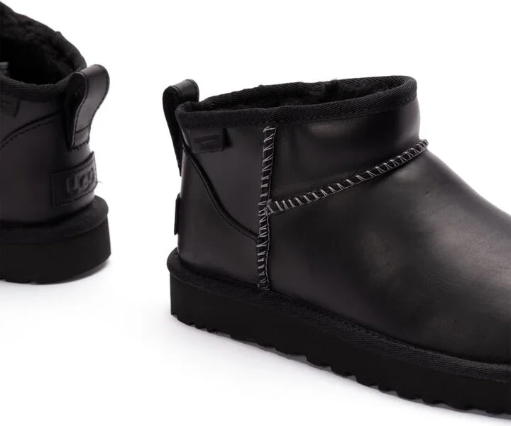 UGG W Classic Ultra Mini Lthr Regen Shoes - Image 5