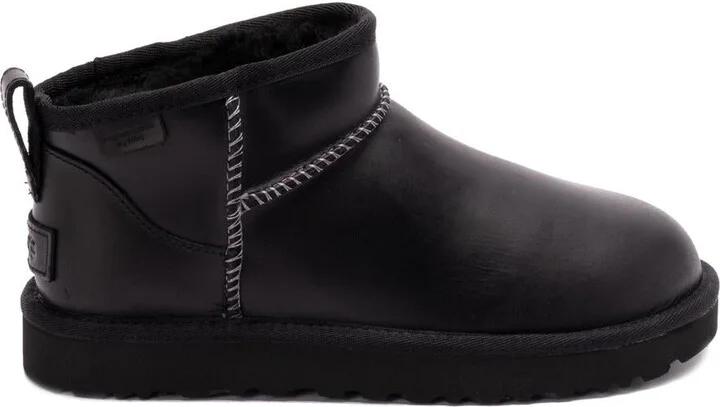 UGG W Classic Ultra Mini Lthr Regen Shoes