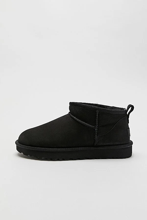 UGG Women's Classic Ultra Mini Ankle Boot in Black - Image 2