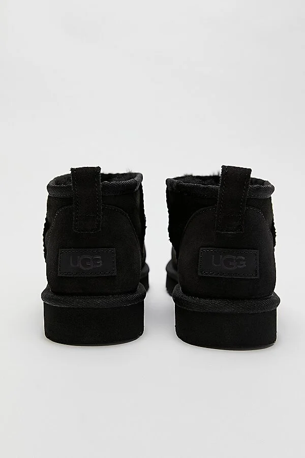 UGG Women's Classic Ultra Mini Ankle Boot in Black - Image 4