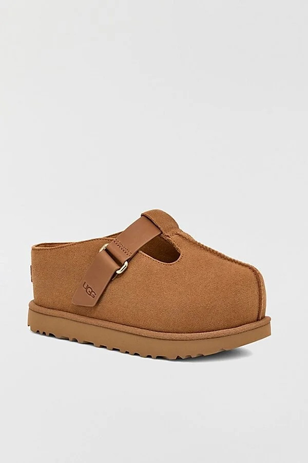 UGG Women's Goldenstar Hi Platform Clog in Chestnut - Image 3