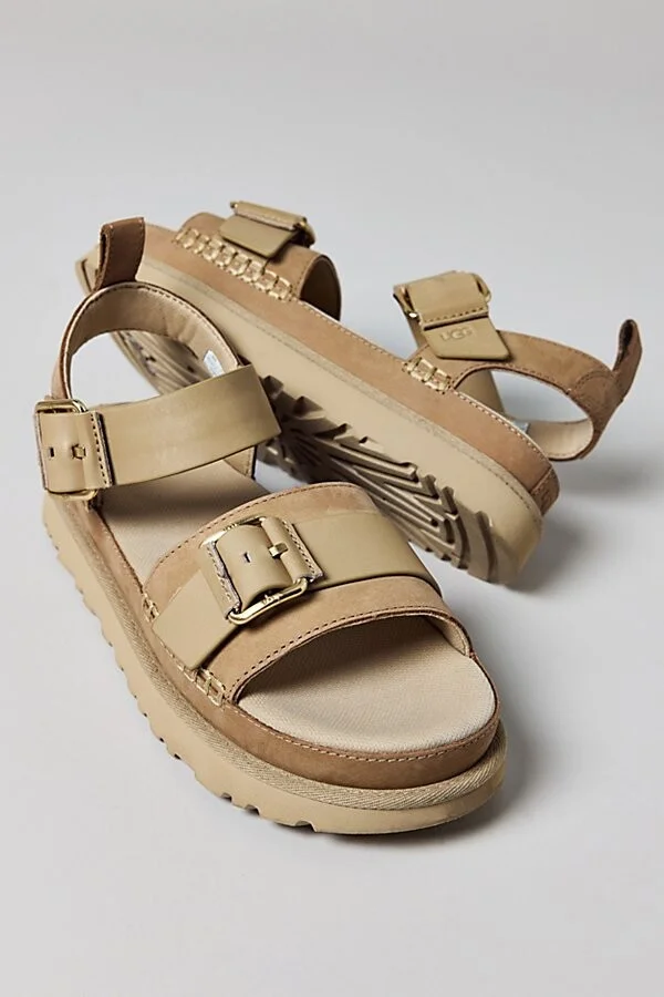 UGG Women's Goldenstar Villa Sandal in Mustard Seed
