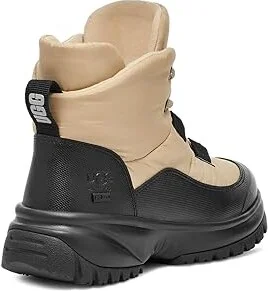 UGG Yose Puffer Lace Women's Boots Mustard Seed : 9 B - Medium, Leather - Image 4
