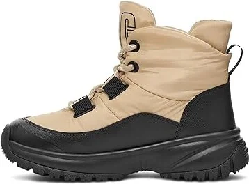 UGG Yose Puffer Lace Women's Boots Mustard Seed : 9 B - Medium, Leather - Image 5