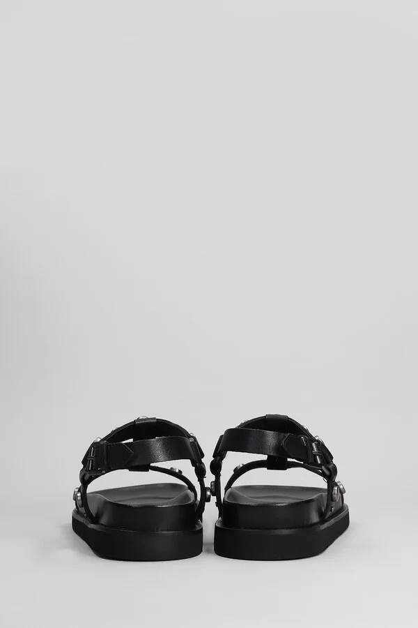 Ugo Flats In Black Leather - Image 4
