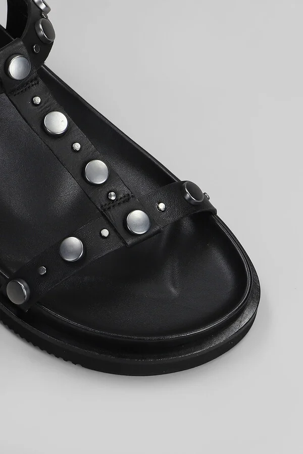Ugo Flats In Black Leather - Image 5