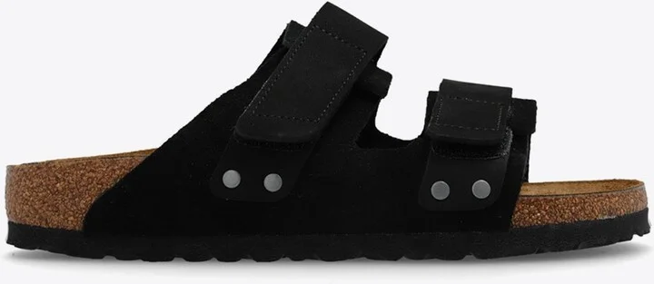 Uji Double-Strap Leather Slides