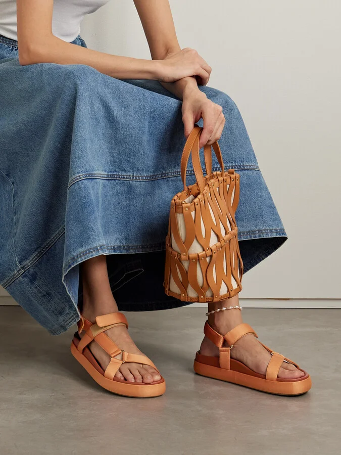 Ulla Johnson - Astra Sport Satin Sandal - Brown - Image 2