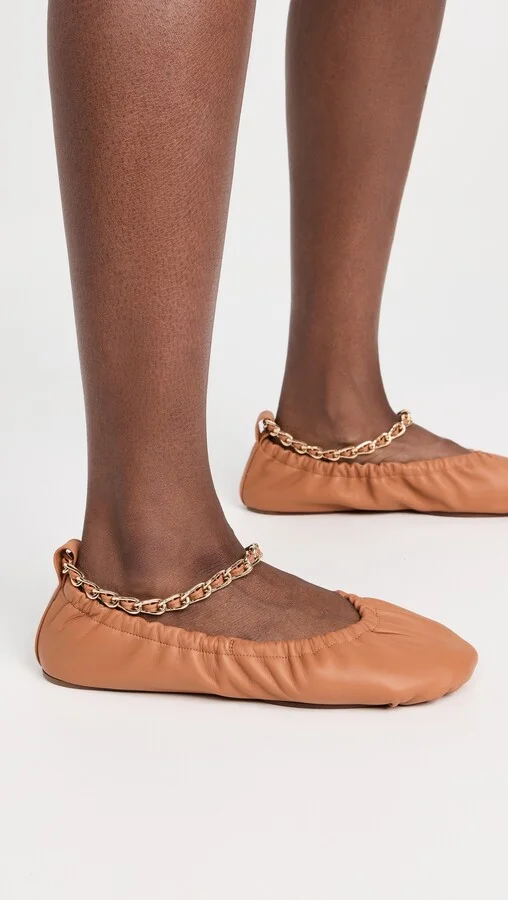 Ulla Johnson Ballet Flats with Chain - Image 3