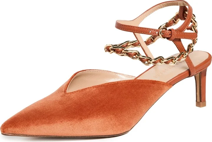 Ulla Johnson Pointed Kitten Heel with Chain