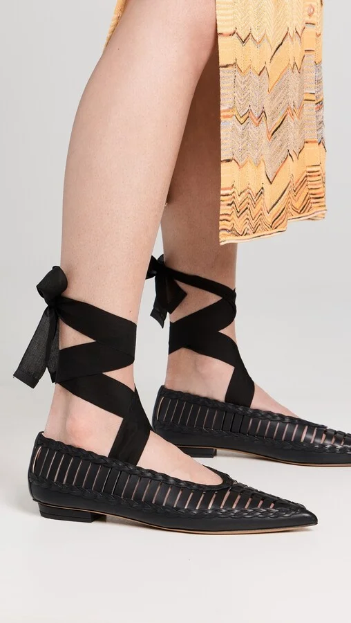 Ulla Johnson Strappy Ballet Flats - Image 3