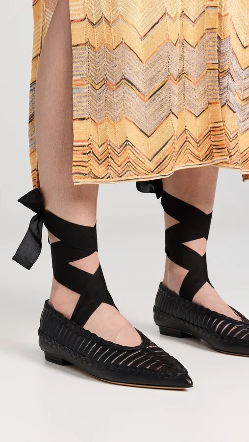 Ulla Johnson Strappy Ballet Flats - Image 4