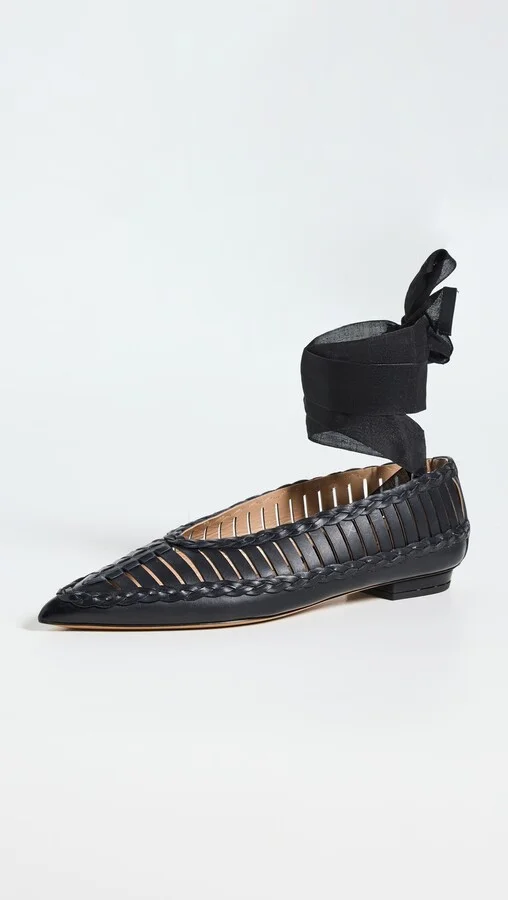 Ulla Johnson Strappy Ballet Flats - Image 5