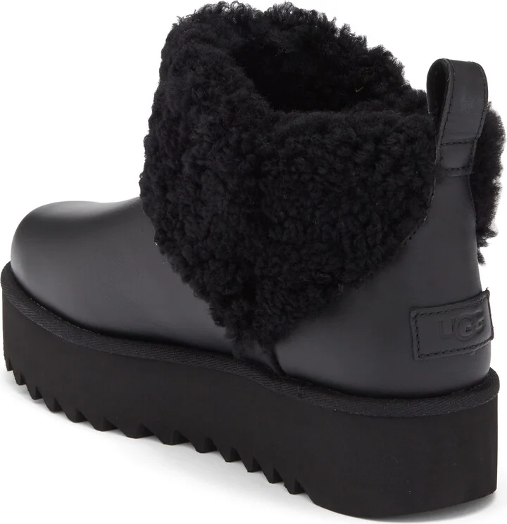 Ultra Mini Alina Curled Genuine Shearling Platform Boot - Image 2