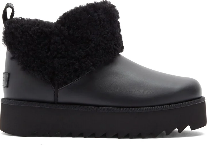 Ultra Mini Alina Curled Genuine Shearling Platform Boot - Image 4