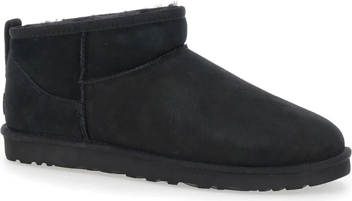 'Ultra Mini' Black Boots In Suede Woman - Image 2