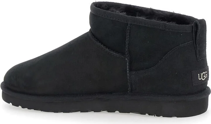 'Ultra Mini' Black Boots In Suede Woman - Image 3