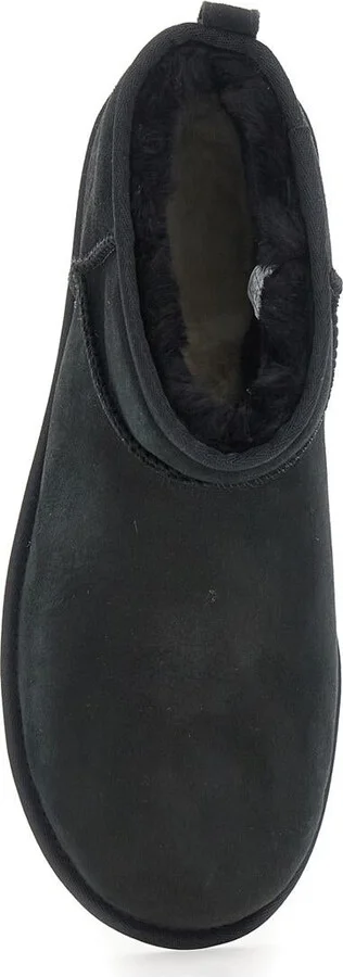 'Ultra Mini' Black Boots In Suede Woman - Image 4