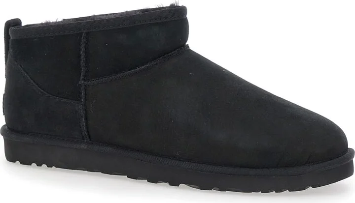 'ultra Mini' Black Boots In Suede Woman - Image 2