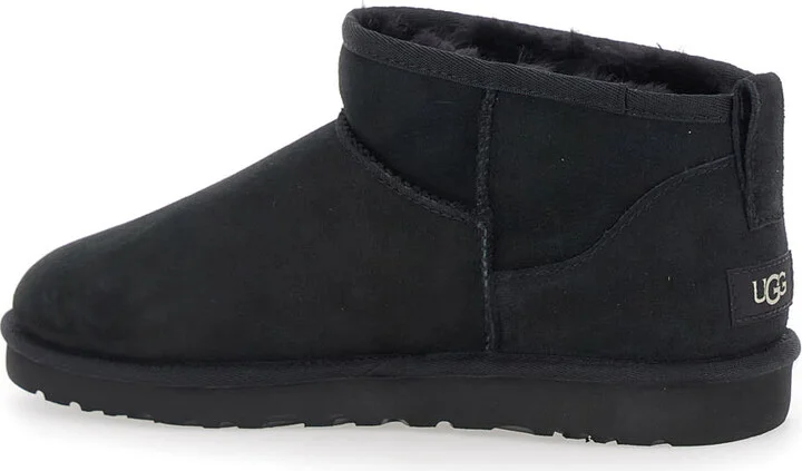 'ultra Mini' Black Boots In Suede Woman - Image 3