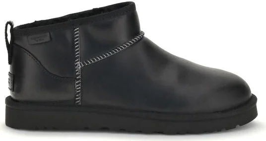 Ultra mini leather snow Men's Boots