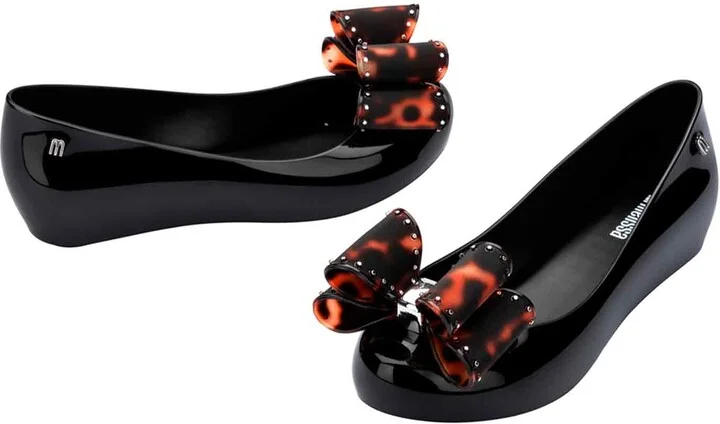 Ultragirl Classic Bow Ballet Flats - Black - Image 2
