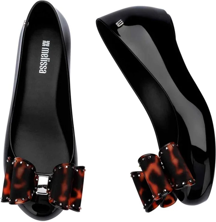 Ultragirl Classic Bow Ballet Flats - Black - Image 3