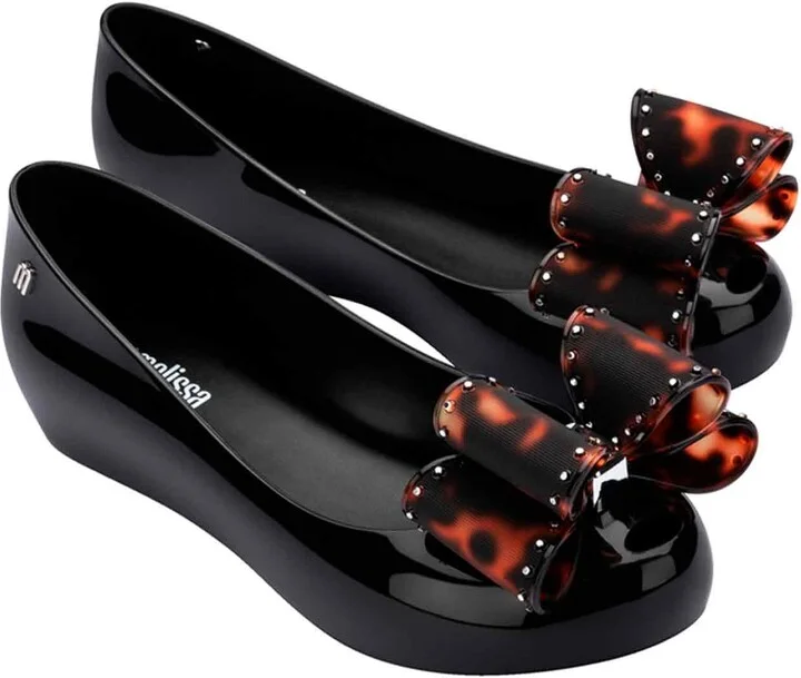 Ultragirl Classic Bow Ballet Flats - Black - Image 4