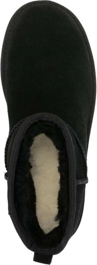 'Ultramini' Black Boots With Platform In Suede Woman - Image 4