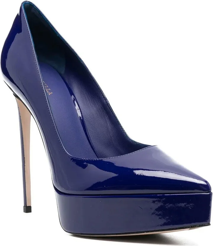 Uma 120mm patent-leather pumps - Image 2
