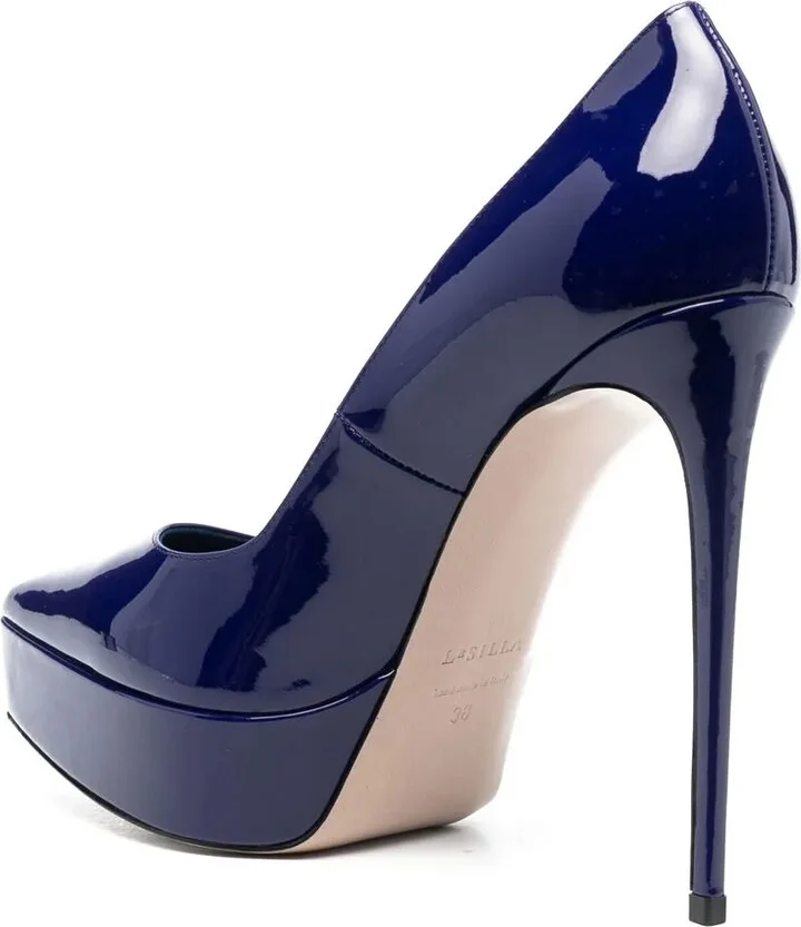 Uma 120mm patent-leather pumps - Image 3