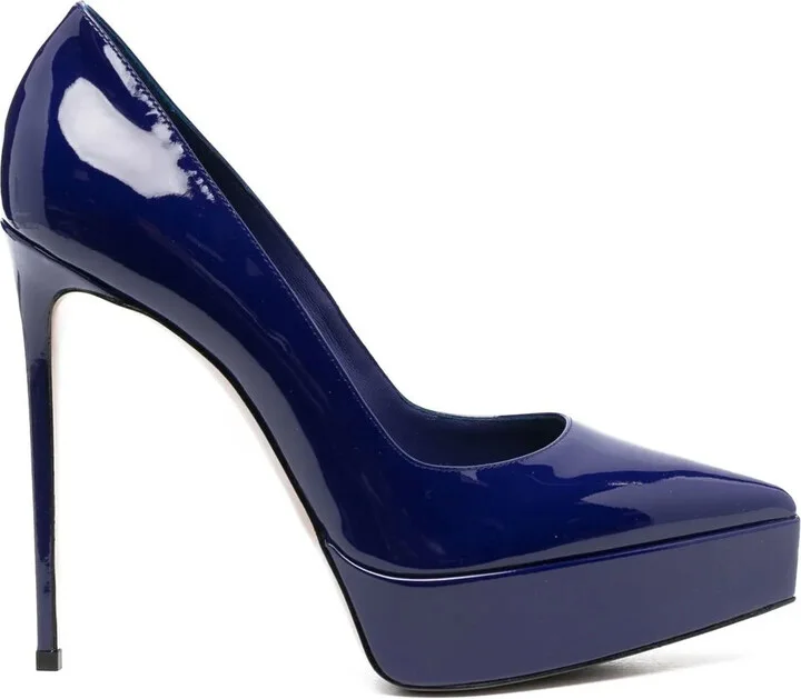 Uma 120mm patent-leather pumps