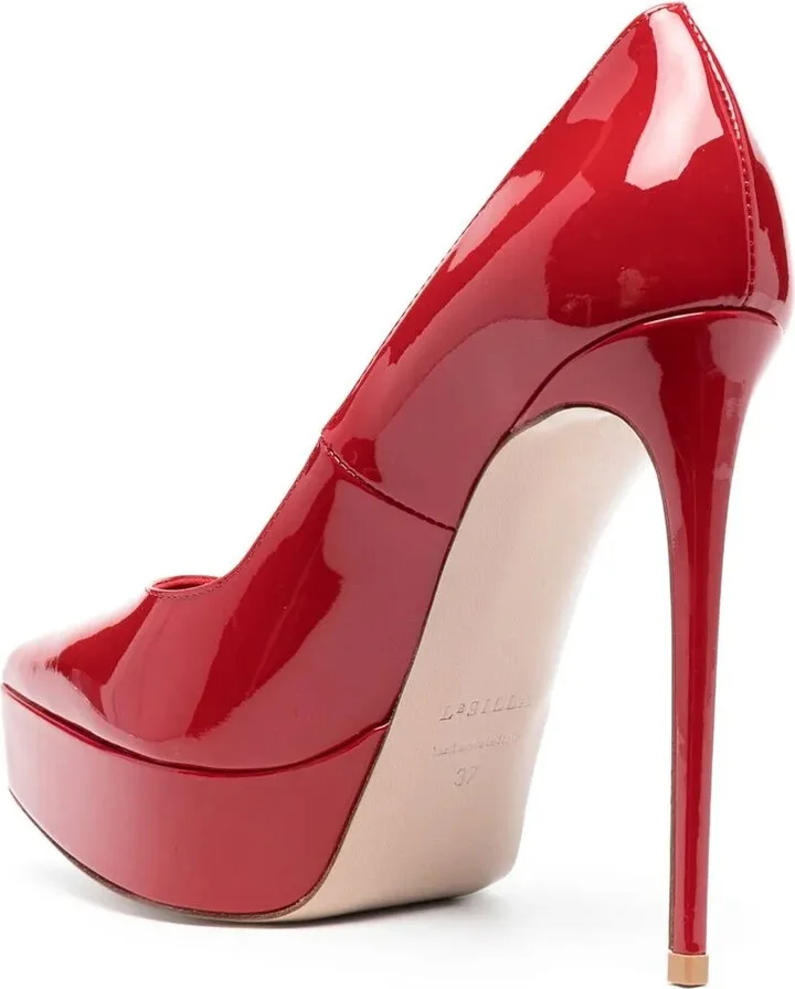Uma 125mm patent-leather pumps - Image 3