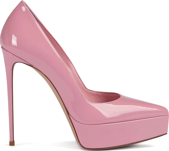 Uma 130mm leather pumps