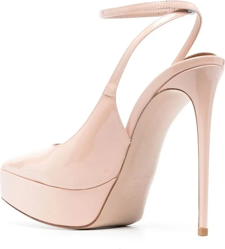 Uma 130mm patent-leather platform pumps - Image 3