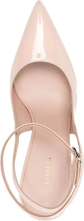 Uma 130mm patent-leather platform pumps - Image 4