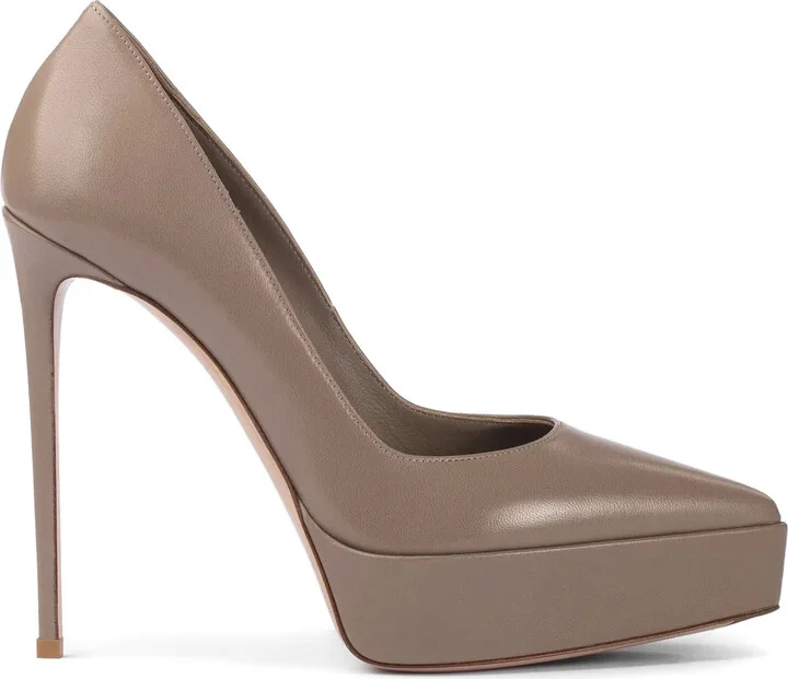 Uma 140mm leather pumps
