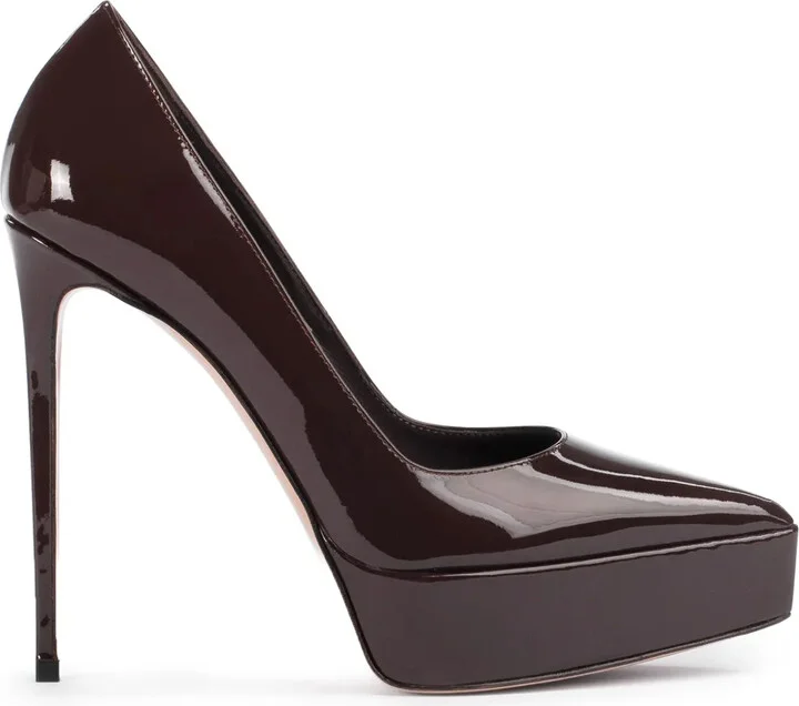 Uma 140mm leather pumps