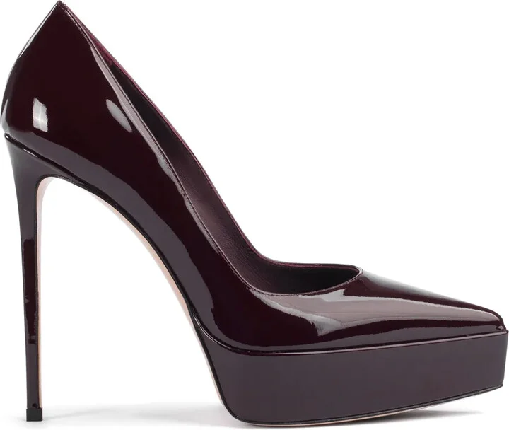 Uma 140mm leather pumps