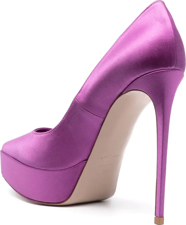 Uma 140mm satin pumps - Image 3